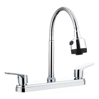 Llave Mezcladora Fregadero Maxims Cocina Plata Cromado Presion Baja Alta Calidad Jmf8006