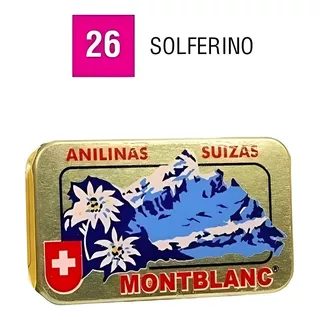 Anilinas Montblanc Cajita Dorada 25g C/u Color Solferino