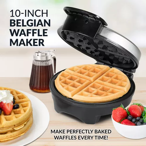 Maquina Para Hacer Waffles Electrica Redonda Gofrera Belga Sandwichera  3-in-1