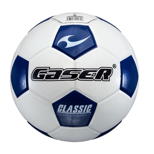 Balón Futbol Soccer Oficial Classic laminado mate nº 5 color blanco y azul