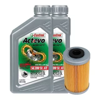 Kit Service Rouser Ns200 As Rs Filtro Aceite + 20w50 Semi