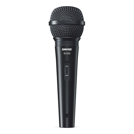 Microfono Dinamico Sv200 Shure Color Negro
