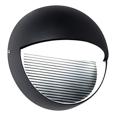Aplqiue Exterior Aluminio Kato Led 3w Negro Moderno Lk