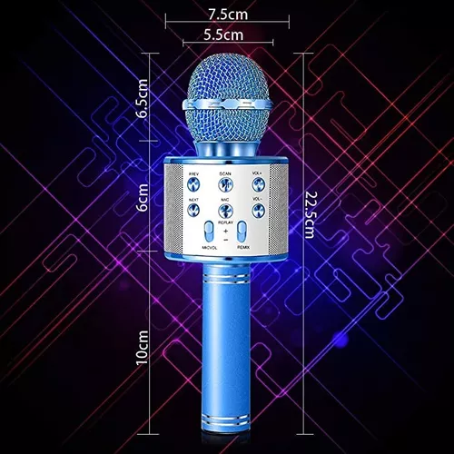 Microfono Inalambrico Karaoke Bluetooth Y Bocina Diversion