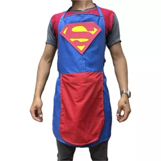 Delantal Bromista Para Fiestas Estilo Superman Con Sorpresa