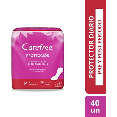 Protectores Carefree Protección Con Perfume X 40 Un