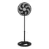 Ventilador de pie Ventisol Ventilador de Coluna Turbo 6 turbo con 6 aspas de Plástico color negro estructura color negro, 30cm de diámetro 60 Hz 220V