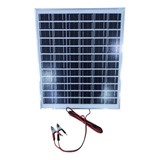 Cargador Panel Solar 18 Voltios Con Pinza Positivo/ Negativo