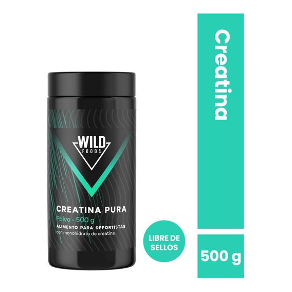 Wild Foods - Creatina De Monohidrato En Polvo - Sin sabor - 500grs