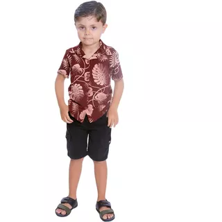 Camisa Social Infantil Menino Do 02 Ao 12