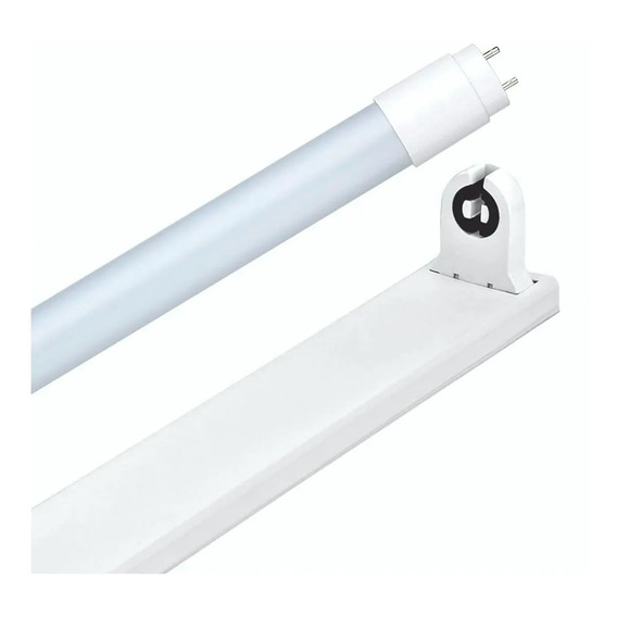 Pack X 10 Tubo Led + Listón Simple 150cm 25w