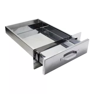 Gaveta Cinzeiro Inox Para Churrasqueira De Alvenaria 5x25x36