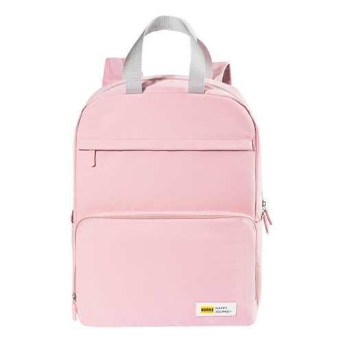 Mochila Ultraliviana Plegable Viaje 20 L Grande Bolsillos Color Rosa Diseño de la tela Liso