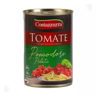 Molho De Tomate Italiano Pomodori Pelati Costazzurra 400g