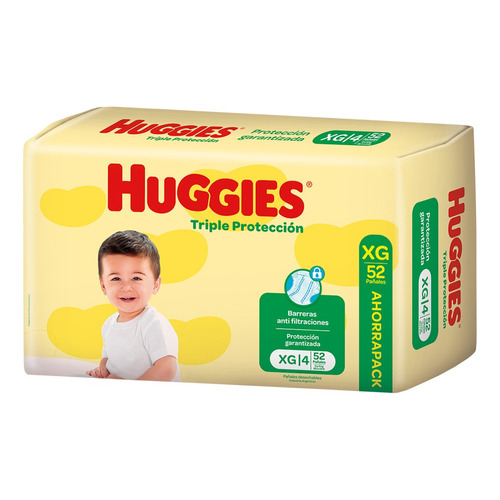 Pañales Huggies Triple Protección Ahorrapack  XG