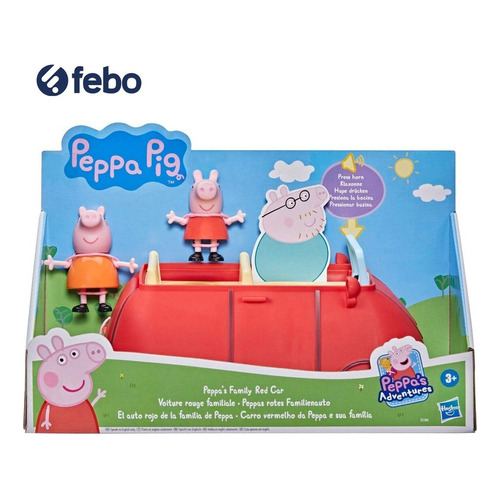 Peppa Pig - El Auto Rojo De La Familia De Peppa Hasbro