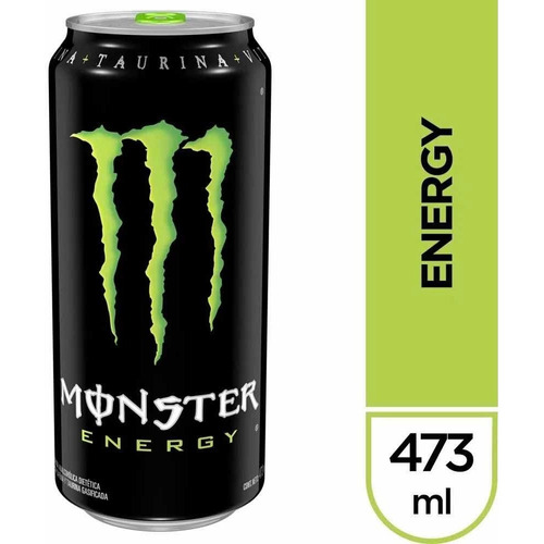 Monster Energy Green Lata 473ml Energizante Taurina +cafeina
