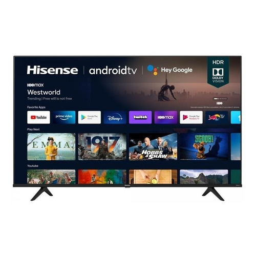 Smart TV portátil Hisense A6G Series 50A6G LED Android TV 4K 50" 120V