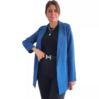 Saco Blazer Mujer Largo Sastrero Importado Forrado Calidad