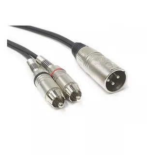 Cabo Xlr Macho - 2x Rca Macho - Santo Angelo Bss - 3 Metros