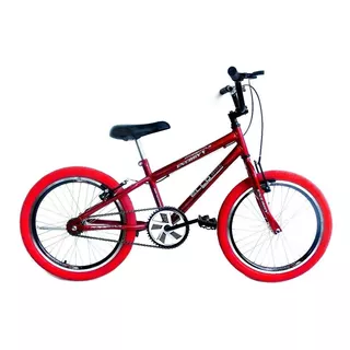 Bicicleta  Bmx Freestyle Infantil Ello Bike Energy Aro 20 Freios V-brakes Cor Vermelho Com Descanso Lateral