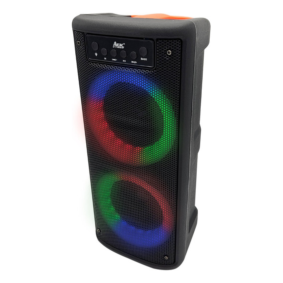 Parlante Caja Activa Bt Radio Usb Rgb Aek Portatil 2x4  Ax ®