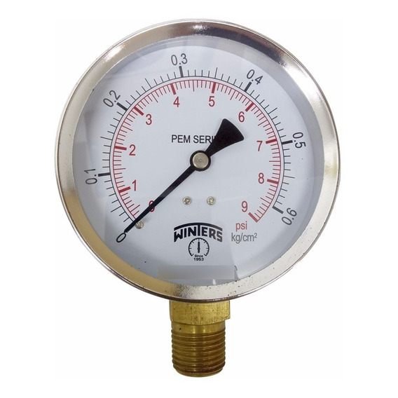 Manómetro Para Gas 0 A 0,6 Kg/cm2 Diametro 100mm