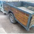 Carro De Remolque, Chasis De Metal Y Estructura De Madera