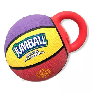 Pelota De Basquet Con Manija Perros Resistente Jumball Gigwi Color Multicolor