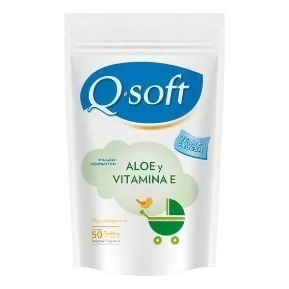 Q-Soft Aloe Vera toallitas húmedas 50 unidades