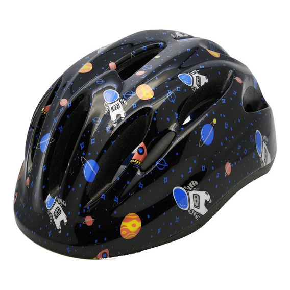 Casco Bicicleta Proteccion Skate Monopatin Niños Niñas Color Negro Talle S