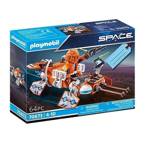 Figura Armable Playmobil Set De Espacio 64 Piezas