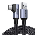 Ugreen Cable Cargador Usb A A Tipo C 90° 2 Metros