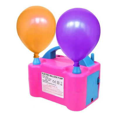 Electrónic Baloon Pump Inflador Eléctrico Globos Doble Boquilla Maquina Para Inflar Globos Infla Bombas Fiestas Inflador De Globo 2 Inyectores