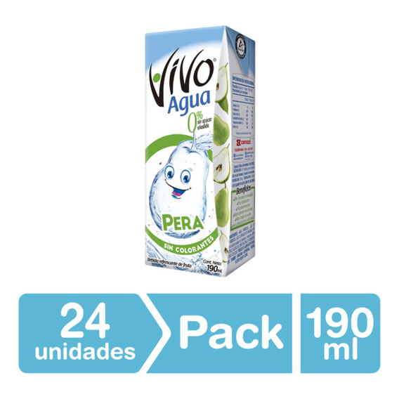 Pack 24 - Vivo Agua Pera 190 Ml