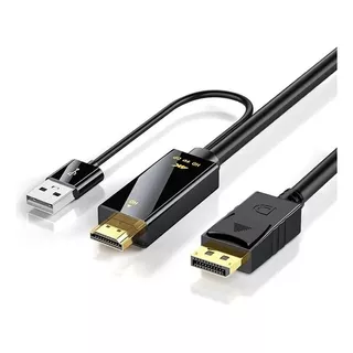 Cabo Adaptador Hdmi Para Displayport 4k Hdmi Dp 1.8 Metros