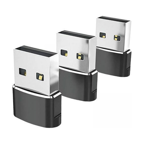 5 Convertidor Rápido De Enchufe Adaptador Tipo.1 A Usb