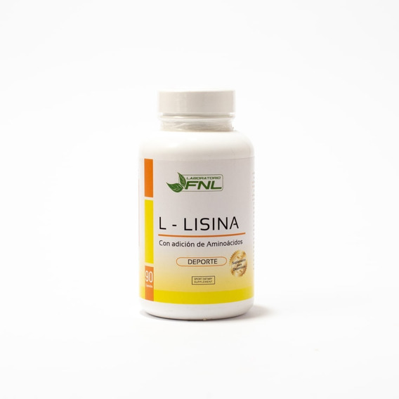 L-lisina 90 Caps 600 Mg Recuperación Muscular Herpes