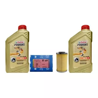 Kit Service Filtro Aceit+castrol 15w50 Dominar 250 400 Ns200