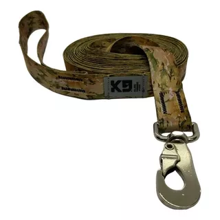 Correa 5 Metros Larga Perros Adiestramiento Anzuelo K9 Dog Color Multicam