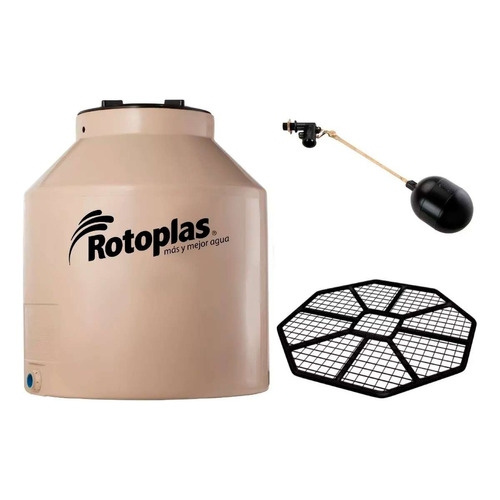 Combo Tanque Rotoplas 400 Litros Con Flotante 3/4 + Base Ref Color Beige