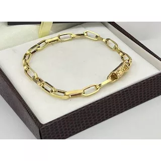 Pulseira Baguete Simples 6g Ouro 18k Nota Fiscal