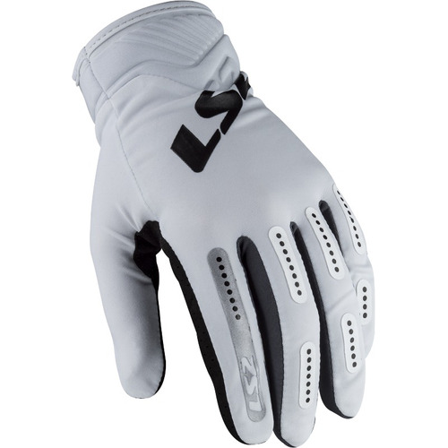 Guantes Moto Cortos Ls2 Bend Palma Reforzada Color Blanco/gris Talle L