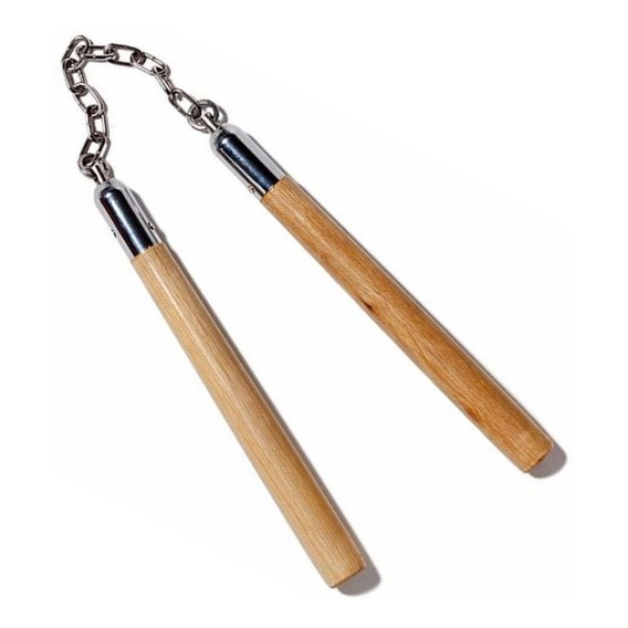 Nunchakus De Madera Y Metal Artes Marciales Defensa Personal