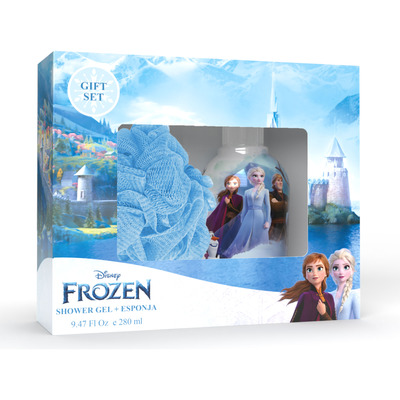 Set Gel De Ducha  + Esponja Disney Frozen 280 Ml