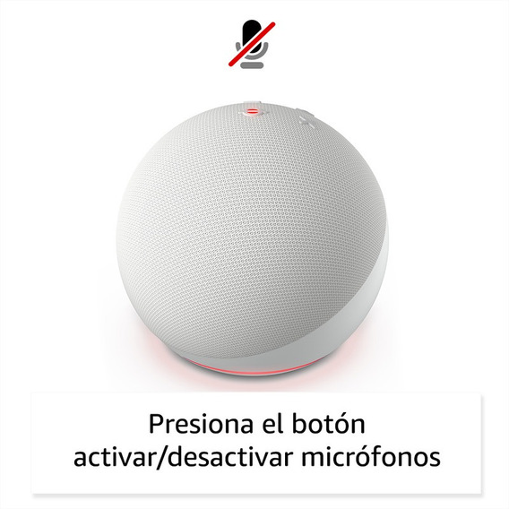 Asistente Virtual Amazon Echo Dot 5ta Gen Blanco Color Glacier white