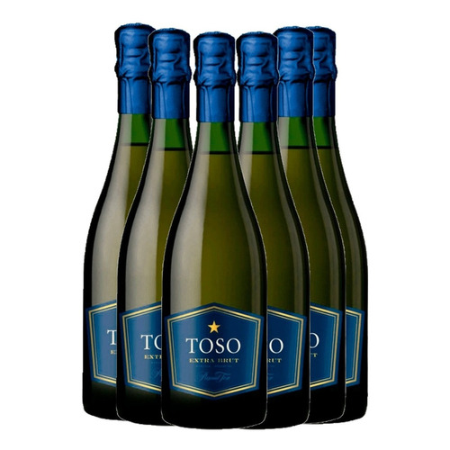 Caja X 6 Espumante Toso Extra Brut 750 Ml