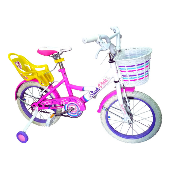  Bicicleta Stark Pink Rodado 16 Ruedita Infantil Nena