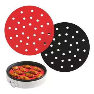 Tapete Para Air Fryer, Freidora De Aire Protector Color Rojo