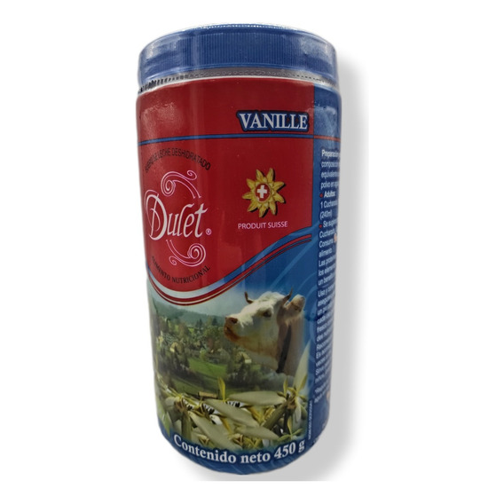 Dulet Lactosuero Suizo Sabor Vainilla 1 Bote De 450g